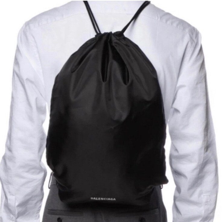 Balenciaga Black Backpack Dust Backpack Gym Draw String Bag Balenciaga Black Backpack Dust Backpack Gym Draw String Bag