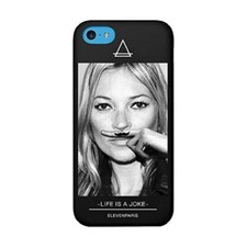 Case Apple IPHONE 5C Eleven Paris Kate Moss Black 1 Protection Touch Gum 