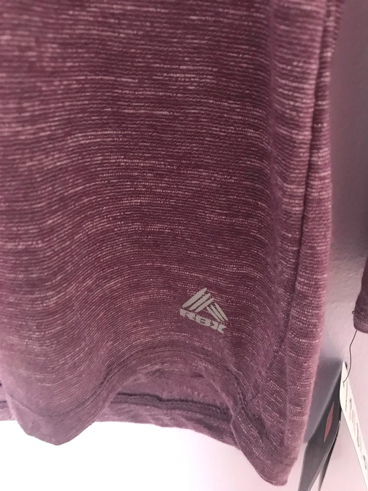 Camisa Top RBX Active Wear Atlética Manga Larga Cuello en V Lila Espalda Abierta Nueva con Etiquetas Foto 4 de 4