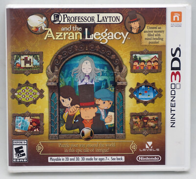 Sealed Professor Layton and the Azran Legacy 3DS US NTSC Factory Sealed