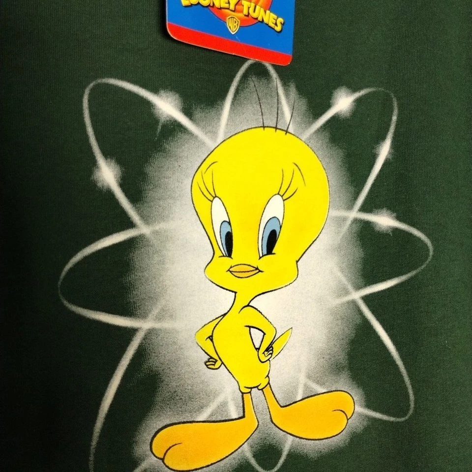 NUEVO CON ETIQUETAS Sudadera Vintage 2001 Tweety Bird Looney Tunes Cuello Redondo Niños Jóvenes XL Foto 2 de 4