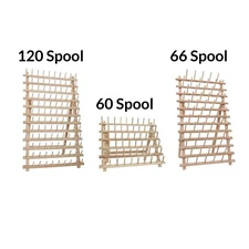 THREAD RACK AND ORGANIZER - 3 SIZES - 60, 66, 120 SPOOLS - WOOD - THREADART