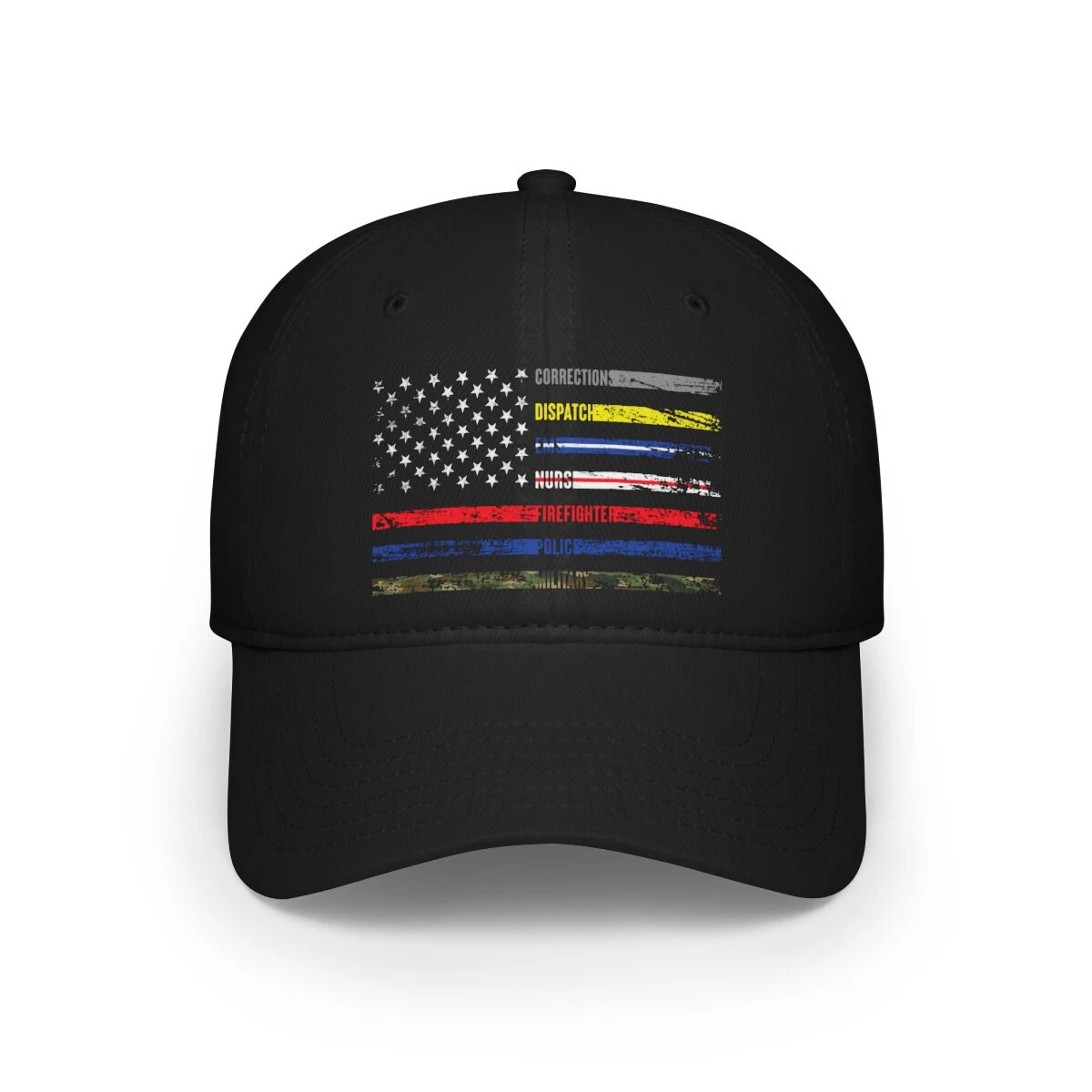 First Responder USA Flag Corrections Dispatch EMS Nurse Firefighter Police