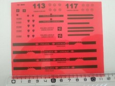 Doppio Kit Adesivi 1/43 Polizia Locale Milano  no decals tipografia Rif 113 +117
