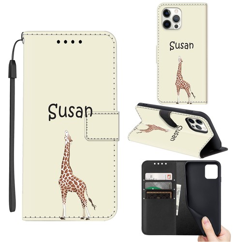 Personalised Name Flip Leather Case Cover For iPhone 16 Pro Max 15 14 13 12 11 - Picture 24 of 40