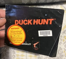 Nintendo NES 1985 Duck Hunt Matte Sticker Seal 1st Run Test Market CIB RARE!