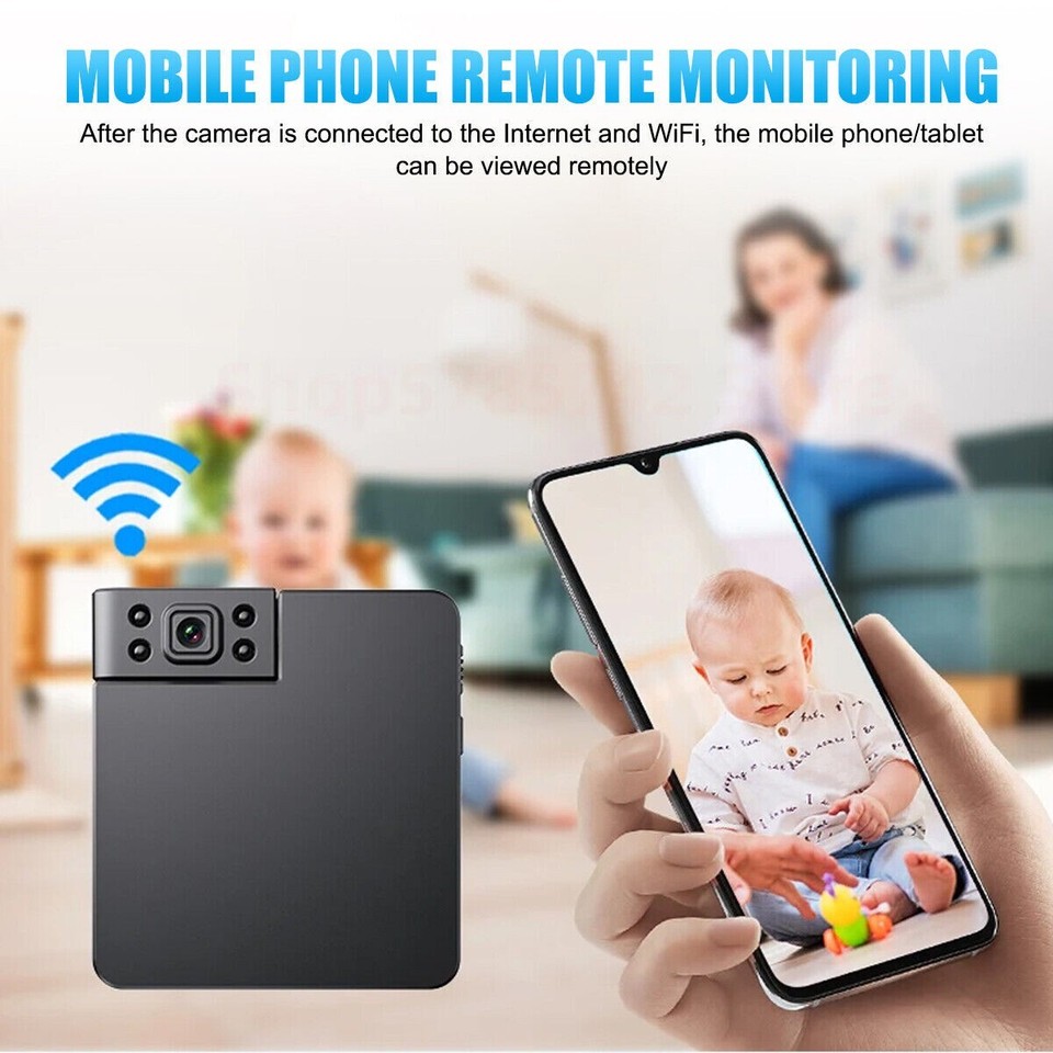 Smart Mini Wireless WiFi Camera Home Security 1080P HD Night Cam | eBay