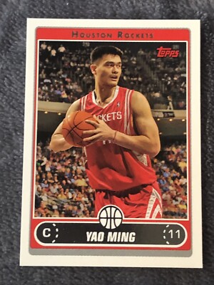 2006-07 Topps #77 Yao Ming NBA Basketball Card Houston Rockets | eBay