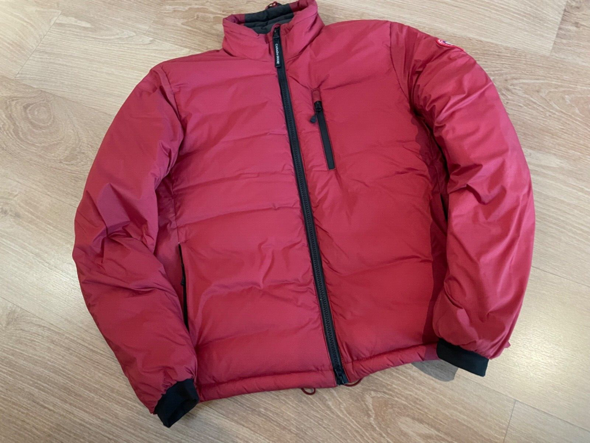 canada goose lodge jacket Small Red redwood sequoia UK
