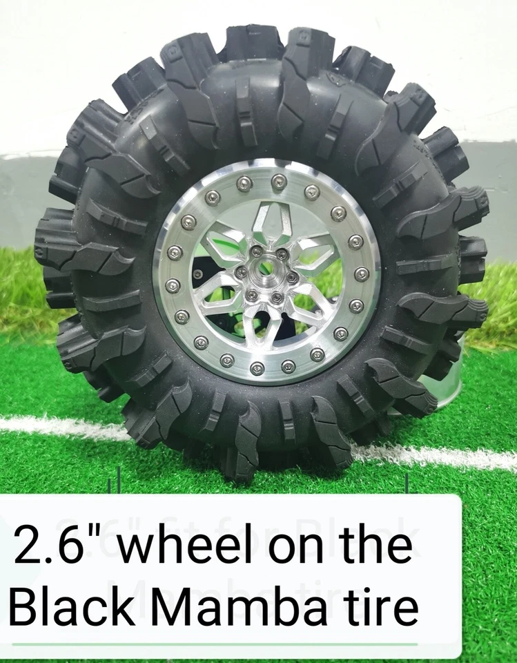 Vitavon CNC Alu 2.6” Bead lock wheel sells 1pc Orange+black - Image 2 of 3