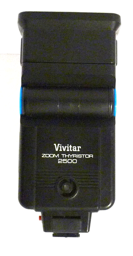 Vivitar Zoom Thyristor 2500 Electronic Flash Shoe Mount with Owner’s Manual - Imagen 3 de 8