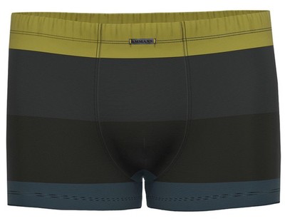 Ammann Herren Organic Cotton Retro Short schwarz bunt Unterhose 14331