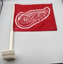 Detroit Red Wings Logo NHL Double Sided Auto Car Truck Window Flag Tailgate