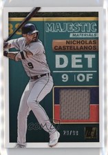 2019 Panini Donruss Majestic Materials Gold 29/99 Nick Castellanos Nicholas 0t2