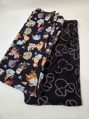 LulaRoe Amelia Rose Women's Disney's Up And Mickey Mouse Leggings Size TC2 TU6