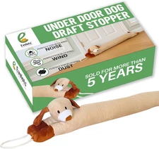 Evelots under Door Dog Draft Stopper - Weighted - Keep Cold Air, Warm Air Out - 