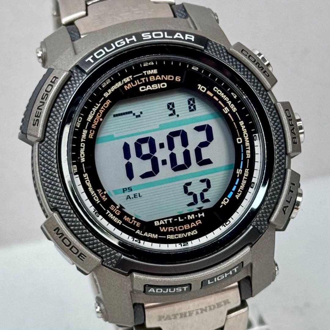 CASIO Pro Trek PRW-2000T-7 Solar Quartz Black Dial Watch Japan | eBay