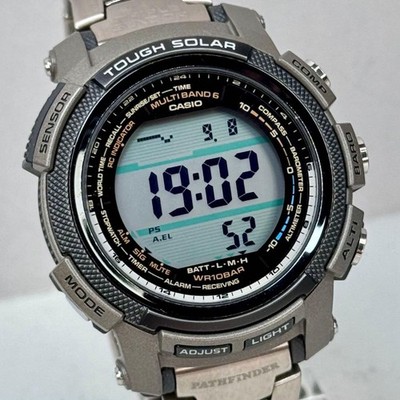 CASIO Pro Trek PRW-2000T-7 Solar Quartz Black Dial Watch Japan | eBay