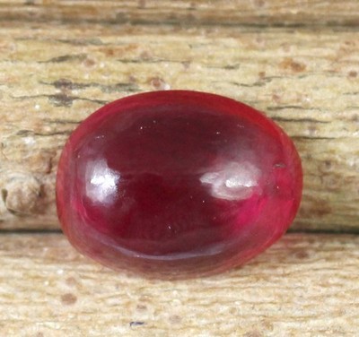 7.60 Ct Natural Oval Cabochon Burma Red Ruby Gemstone Certified
