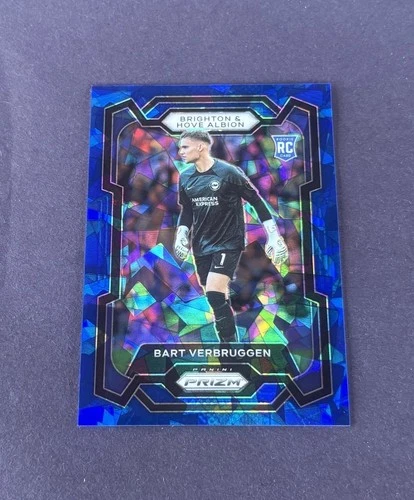 2023-24 Panini Prizm Premier League - Bart Verbruggen #102 Blue Ice /75 (RC)