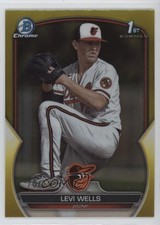 2023 Bowman Draft Chrome Yellow Refractor 70/75 Levi Wells #BDC-92 1eg1