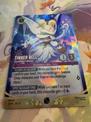 Tinker Bell - Snowflake Collector (Enchanted) - Set Champs Top-8 Promo - Lorcana