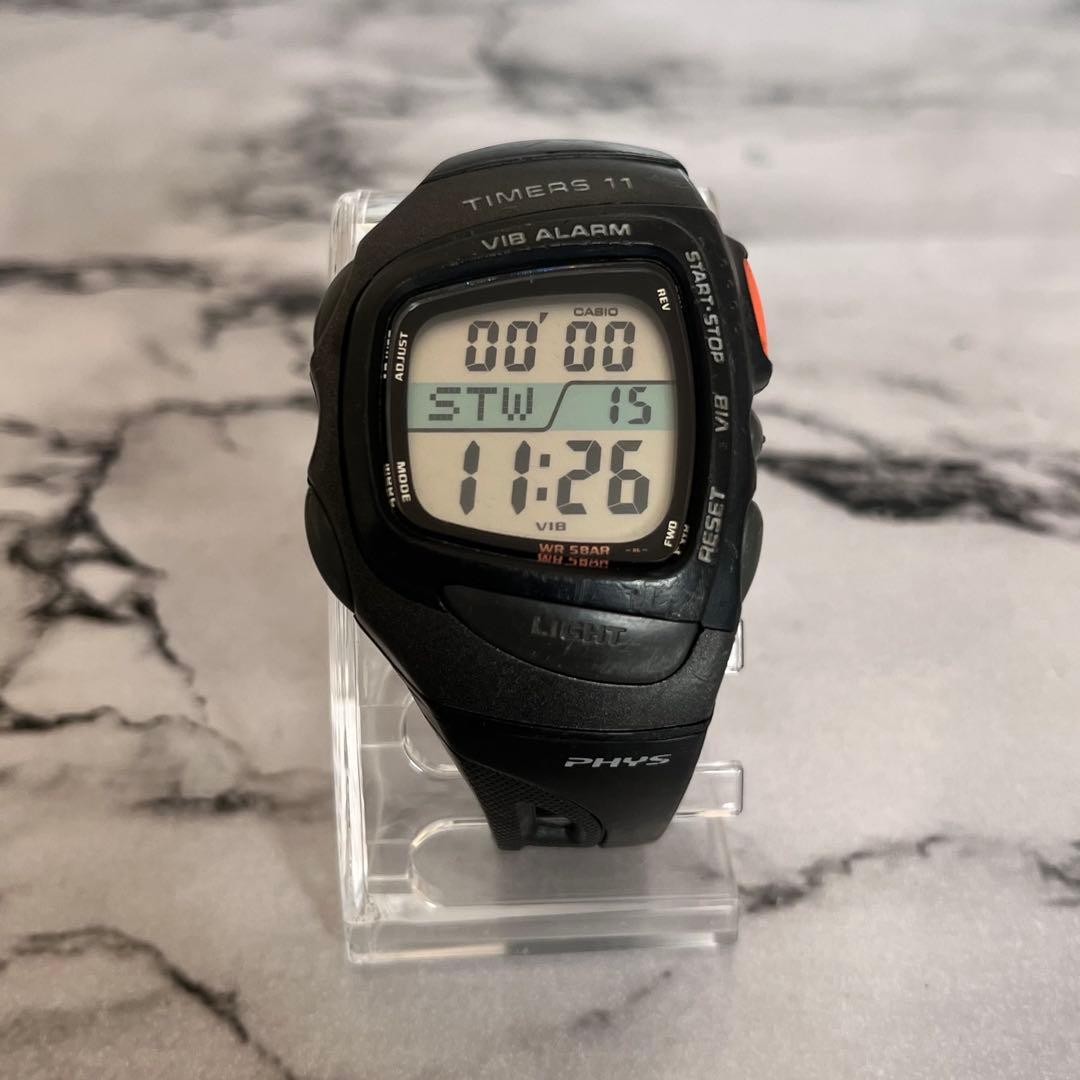 Vintage CASIO SPORT PHYS RFT-100 Referee timer Men's Black Digital