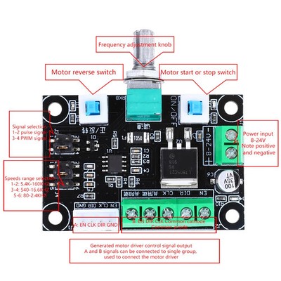 Schrittmotor Treiber Controller Puls PWM Signalgenerator Frequenzsteuerung