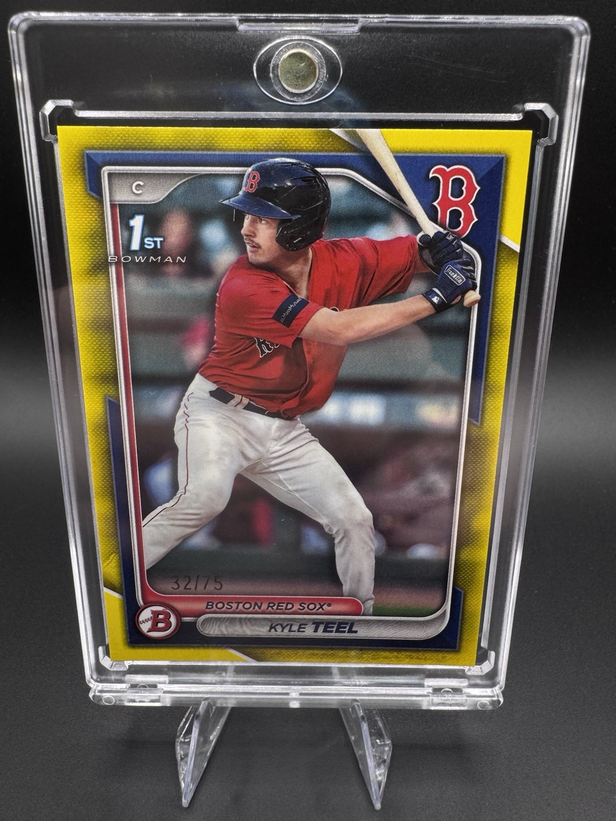 2024 Bowman • Kyle Teel /75 Yellow 1st Bowman Prospect - Red Sox / White Sox 🔥
