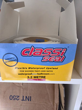 Classi Seal Waterproof Flexible Upstand for Shower & Bath, White Plastic 3.2m