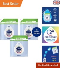 2 Hour Protection Aloe Vera Hand Wash Refills - 3 x 1L Moisturizing Pouches 5.33 per litre