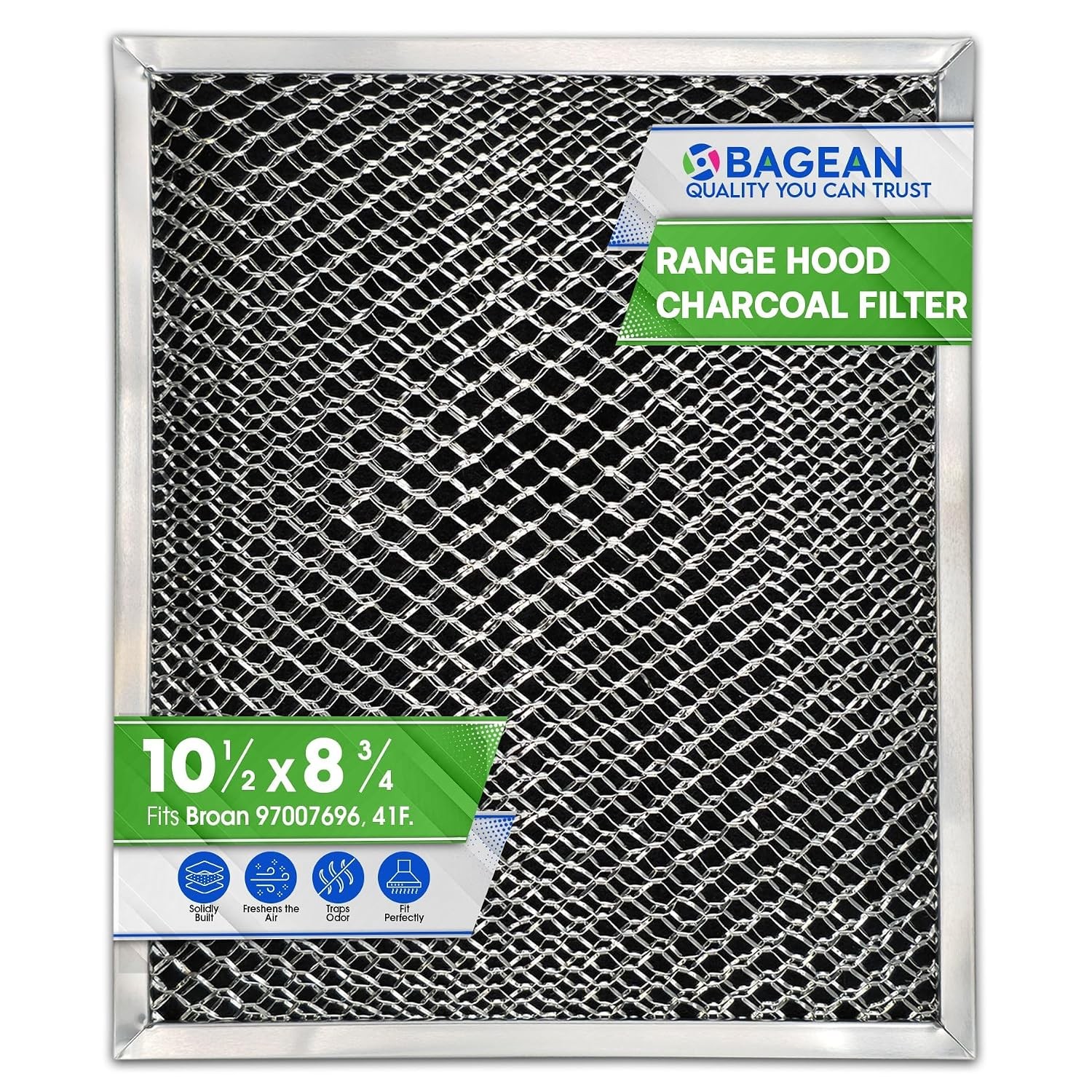 Stove Vent Filter 10.5"x8.8" 97007696 Fits Nutone Broan Range Hood Filter
