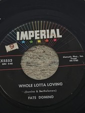 Vinyl Record FATS DOMINO Whole Lotta Loving / Coquette IMPERIAL X5553 VG 45rpm