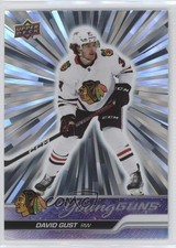 2023-24 Upper Deck Series 1 Young Guns Outburst Silver David Gust #218 00jz