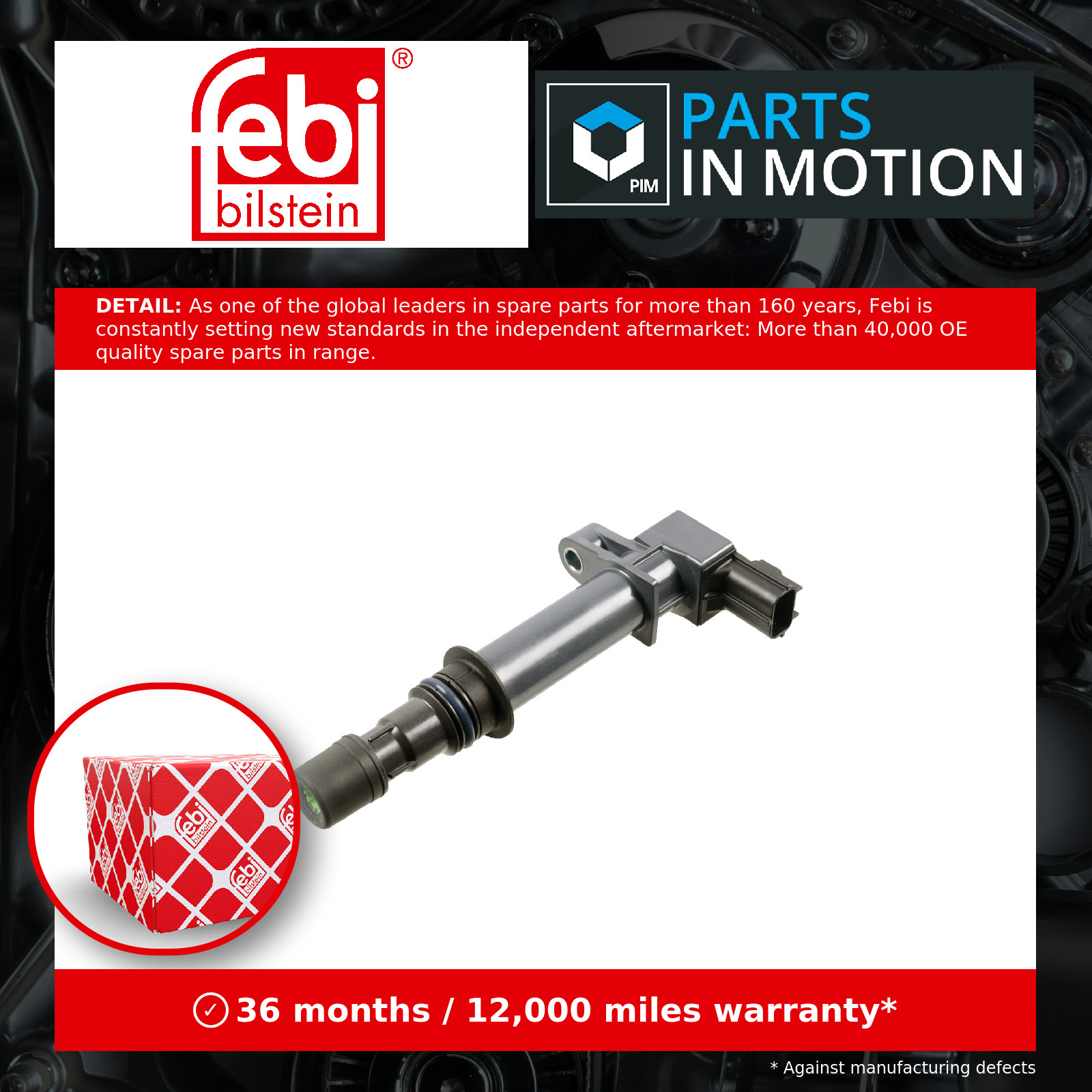 Ignition Coil fits JEEP LIBERTY KK 3.7 2008 on EKG 56028138 56028138AB Febi New