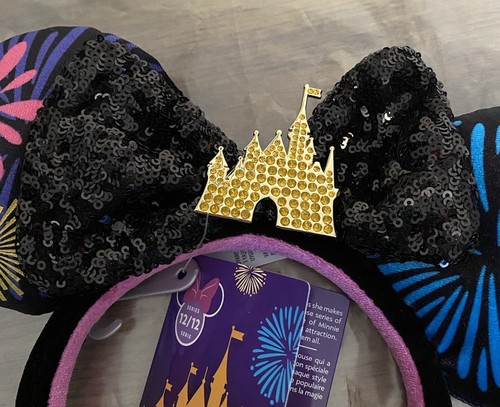 Loungefly Minnie Mouse Main Attraction 12 Fireworks Sequin Backpack/Ears/plus - Picture 8 of 12