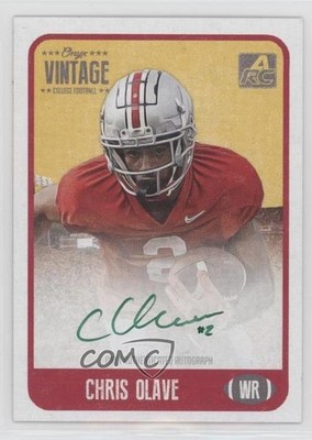 2021 Onyx Vintage College Green Ink /50 Chris Olave #CACO Auto 00jz
