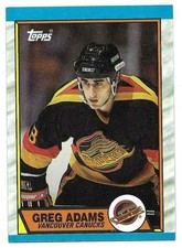 GREG ADAMS 1989-90 TOPPS CARD NEAR MINT+ CONDITION