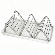 Soap Dish, Stainless Steel Draining Shower Bar Soap Holder with Ceramic Dish ...