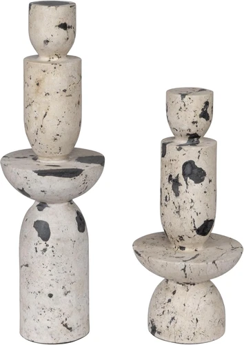 Elegant 22" Tower Sculpture Set of 2 - Modern Home Décor Accent - Picture 1 of 4