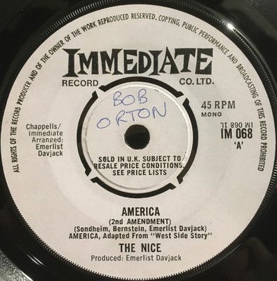 The Nice - America (2nd Amendment), 7'', (Vinyl)