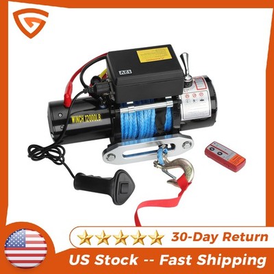 12000LBS Electric Winch for 2002-2012 LIBERTY 2.4L 2.8L 3.7L 4WD 85FT Off-Road