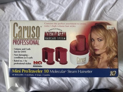 Caruso Professional Mini ProTraveler 10 Molecular Steam Hairsetter Curling set