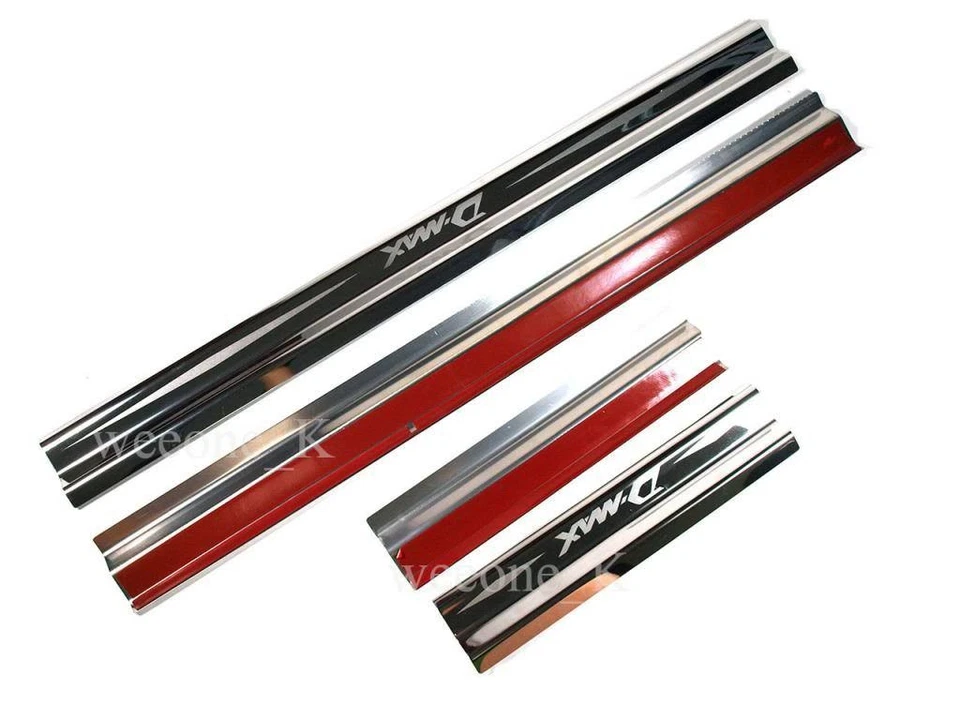 4 PUERTAS UMBRAL PLACA DE DESGASTE USO PARA ISUZU RODEO DMAX PICK-UP 2002 - 2011 - Imagen 2 de 3