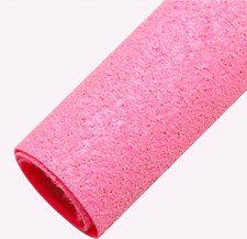 Super Chunky Pink Glitter FAUX LEATHER ROLL 12" x 55" FULL ROLL 1106447