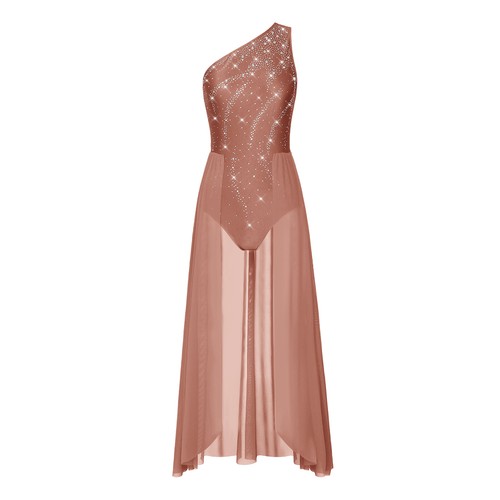 Vêtements de danse femme entraînement robe lyrique photoshoot justaucorps scène strass - Photo 38/48