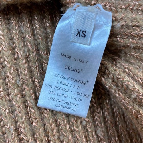 Celine Phoebe Philo Knit Tunic Cashmere Gold Buttons Ladies XS Size - Picture 13 of 13