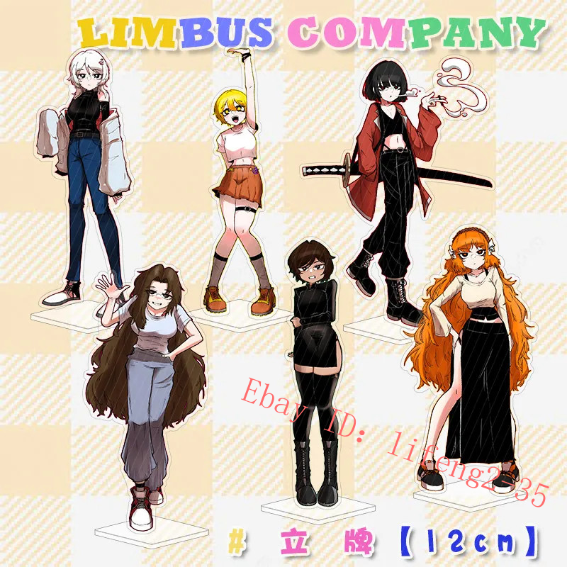 6Pcs/set Limbus Company Ryoshu Donquixote Ishmael Acrylic Figure