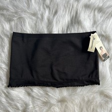 No Boundaries Seamless Wirefree Bandeau Women Size Large Black Strapless Bra