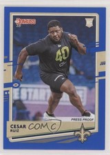 2020 Panini Donruss Rookie Press Proof Blue Cesar Ruiz #281 0w8